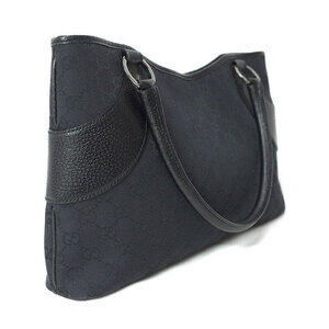 Gucci canvas bag monogram GG shoulder black